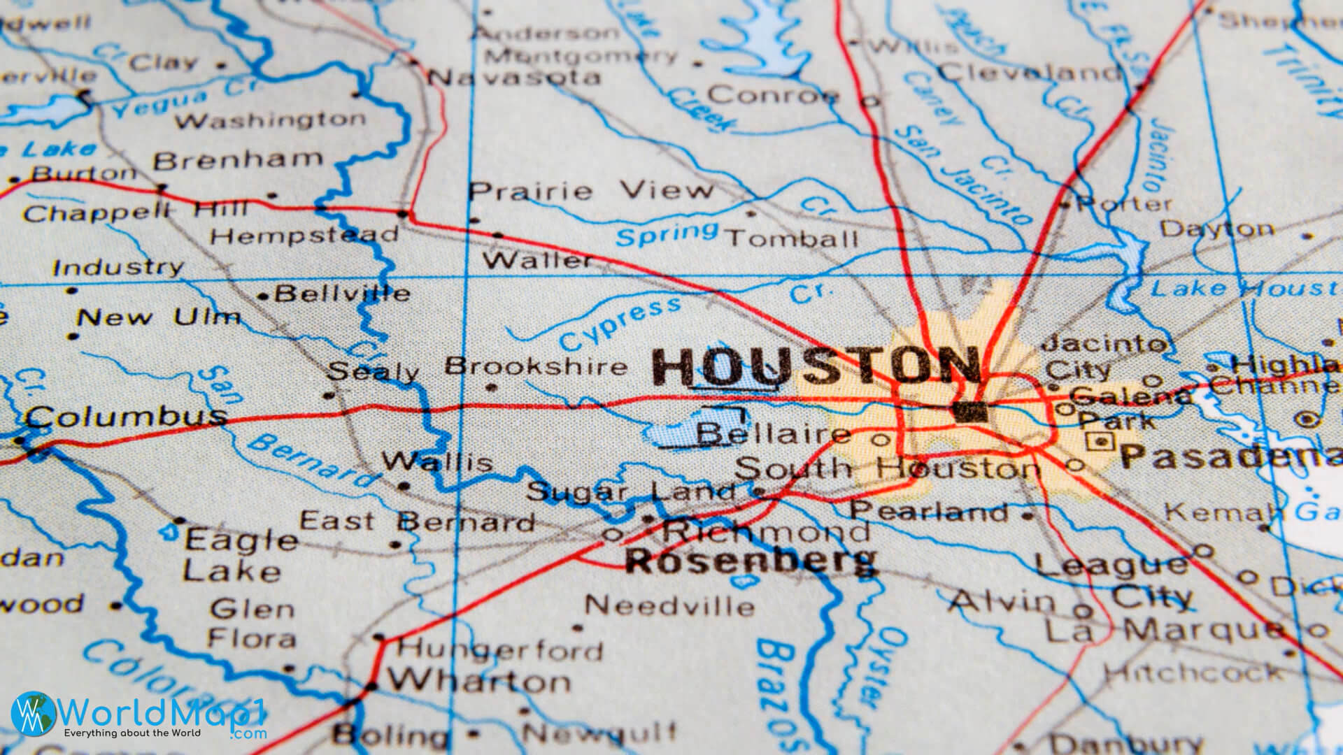 Houston Map Texas